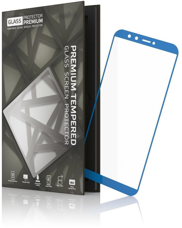 Tempered Glass Protector avec cadre pour Huawei Mate 10 Pro Bleu...