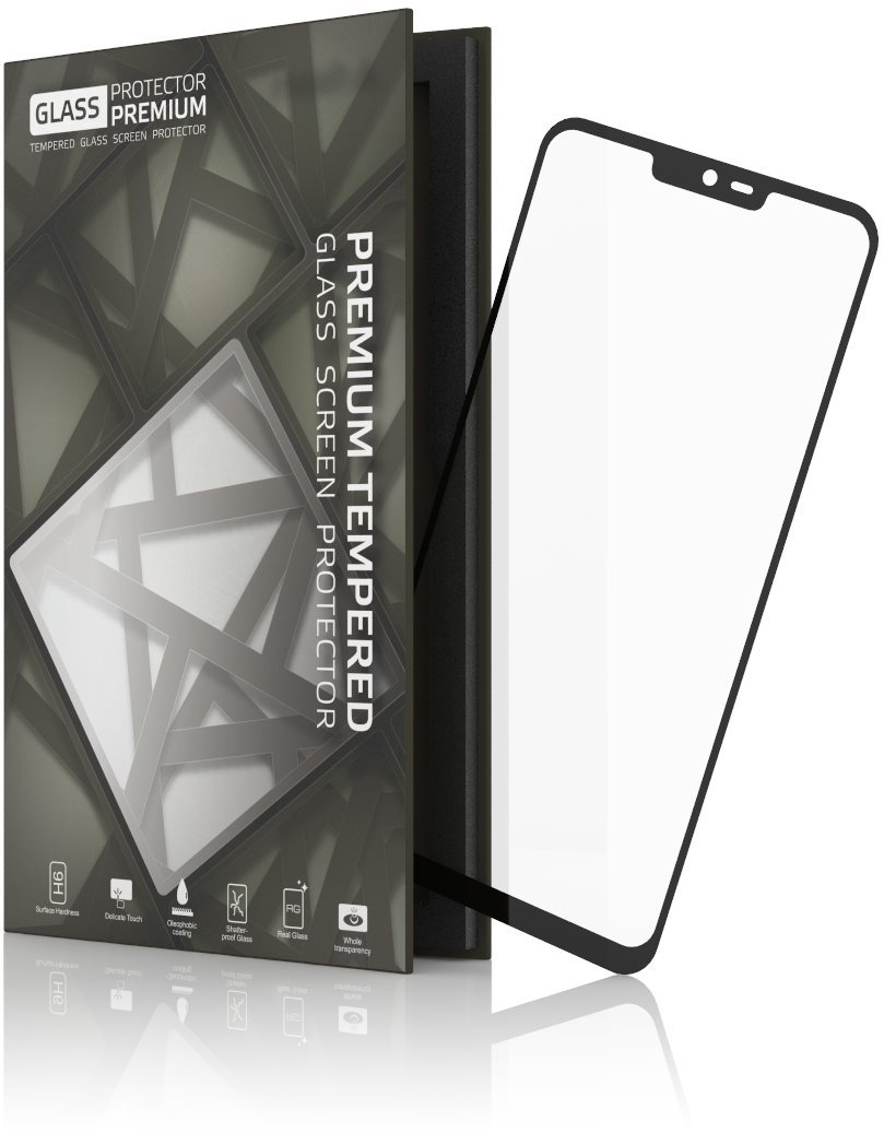 Tempered Glass Protector Frame for LG G7 Black Glass Screen Protector