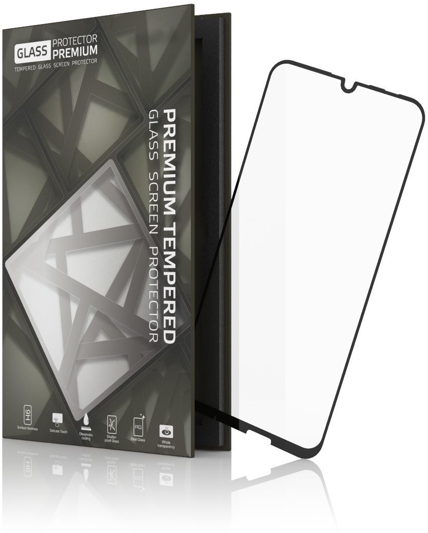 Tempered Glass Protector Frame for Huawei P Smart (2019) black...