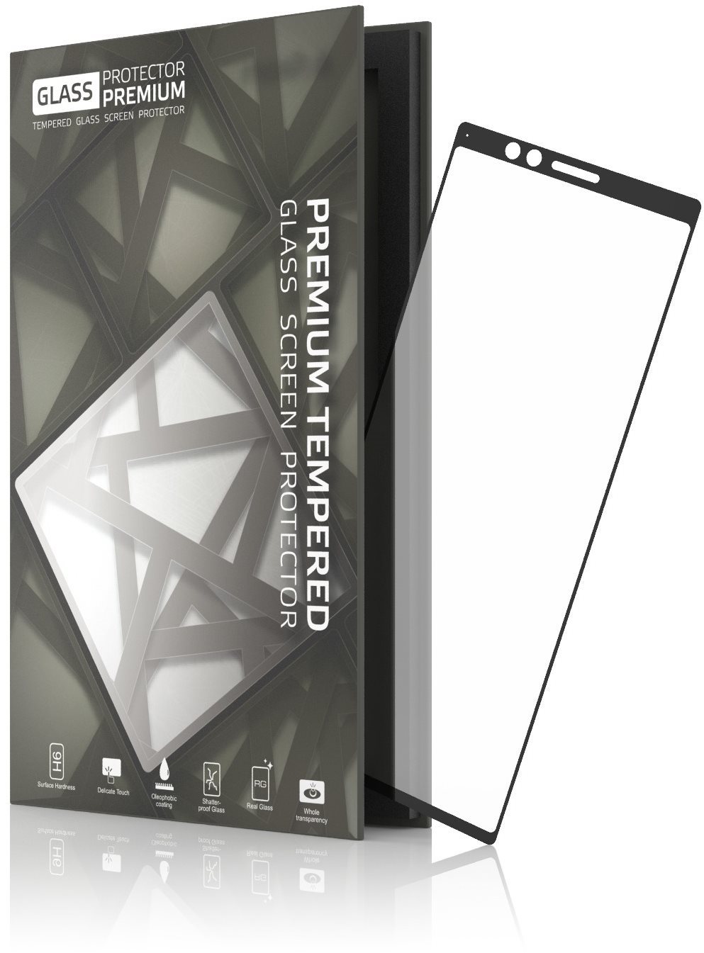 Tempered Glass Protector Frame for Sony Xperia 1 Glass Screen...