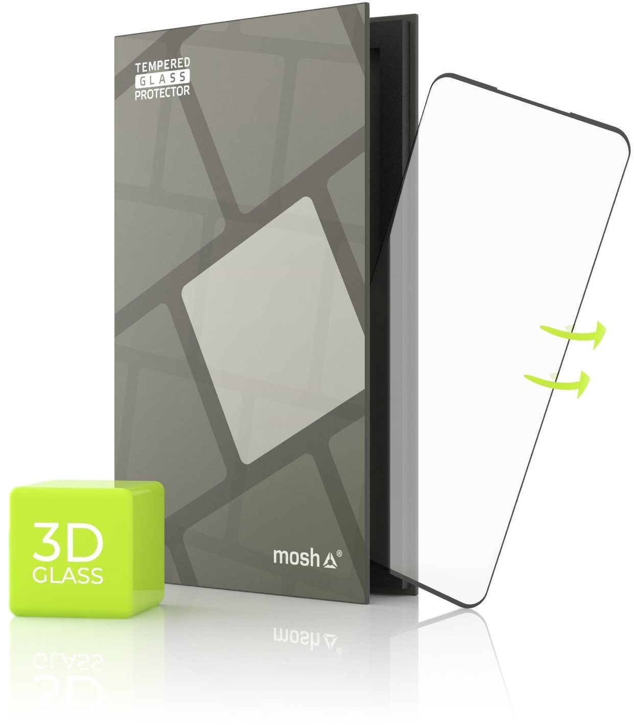 Tempered Glass Protector for OnePlus 7 Pro - 3D GLASS, Black Glass...