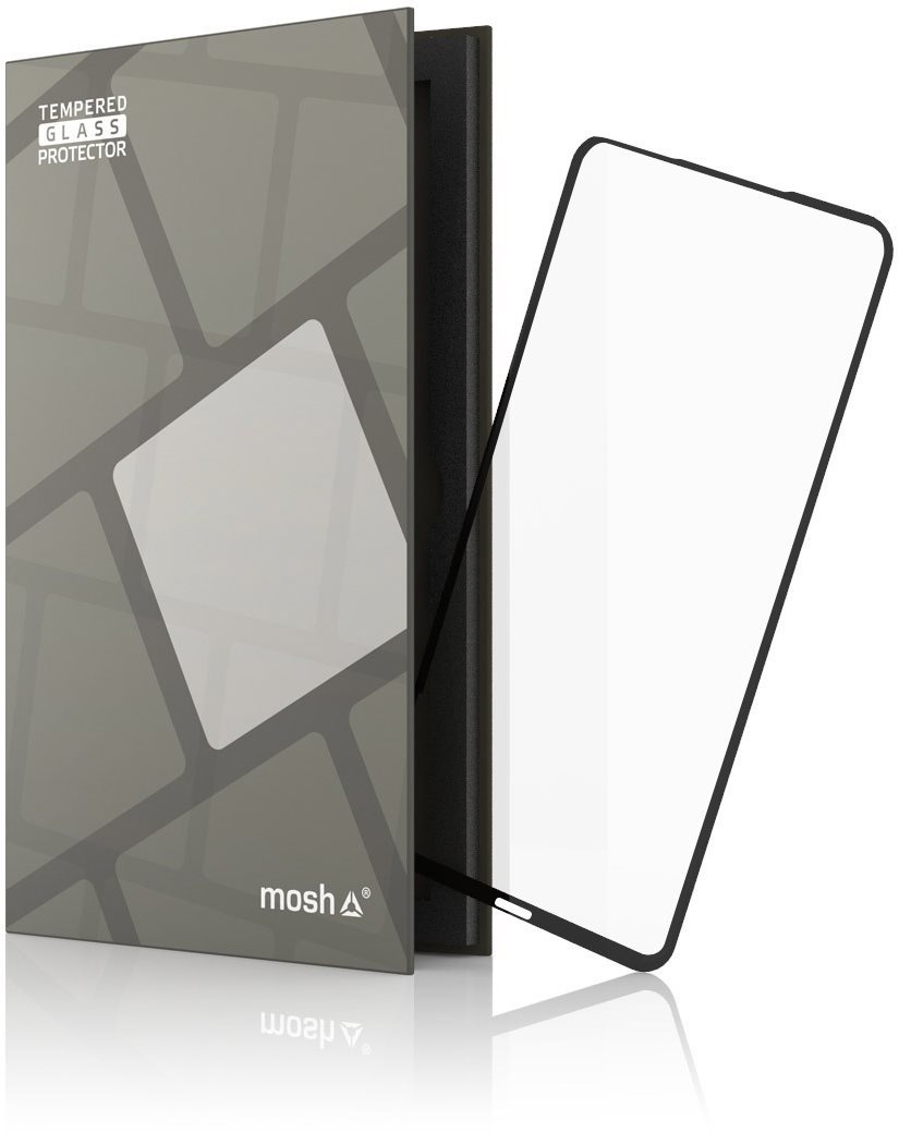 Tempered Glass Protector Frame for Huawei P40 Lite, Black Glass...