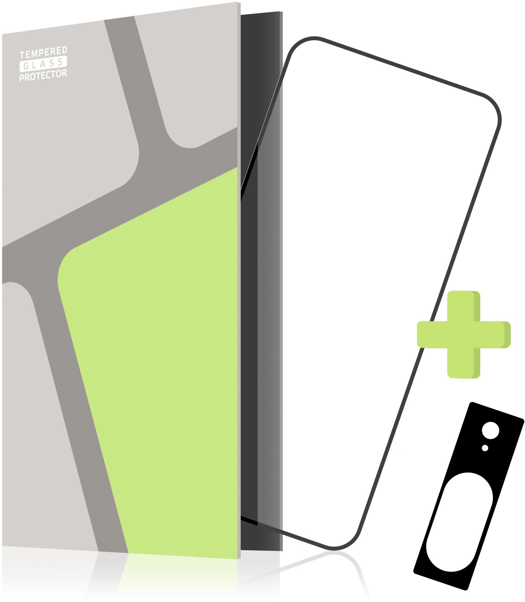 Tempered Glass Protector mit Rahmen für Google Pixel 8 5G, schwarz...
