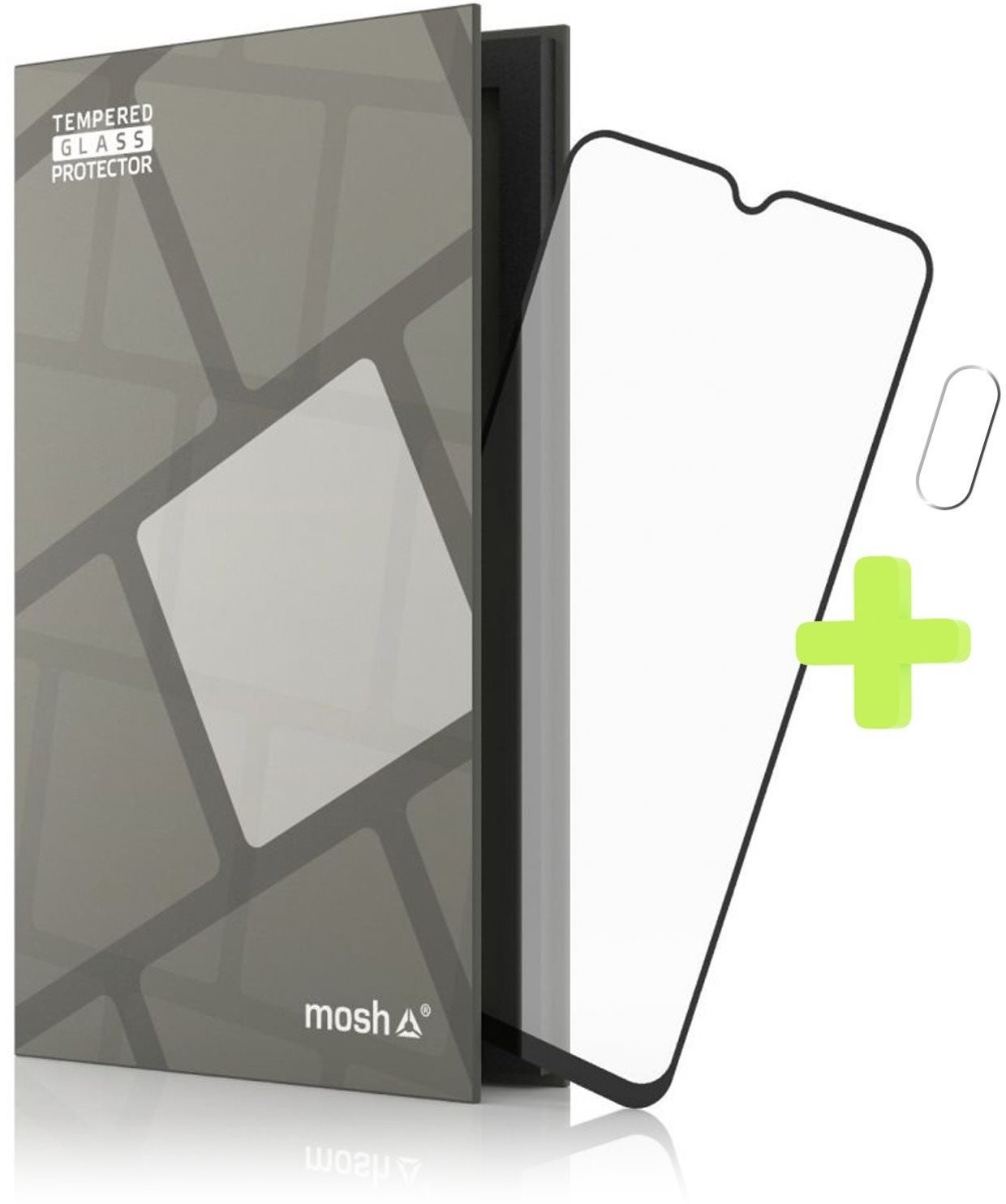 Tempered Glass Protector Frame for Samsung Galaxy A20s, Black +...