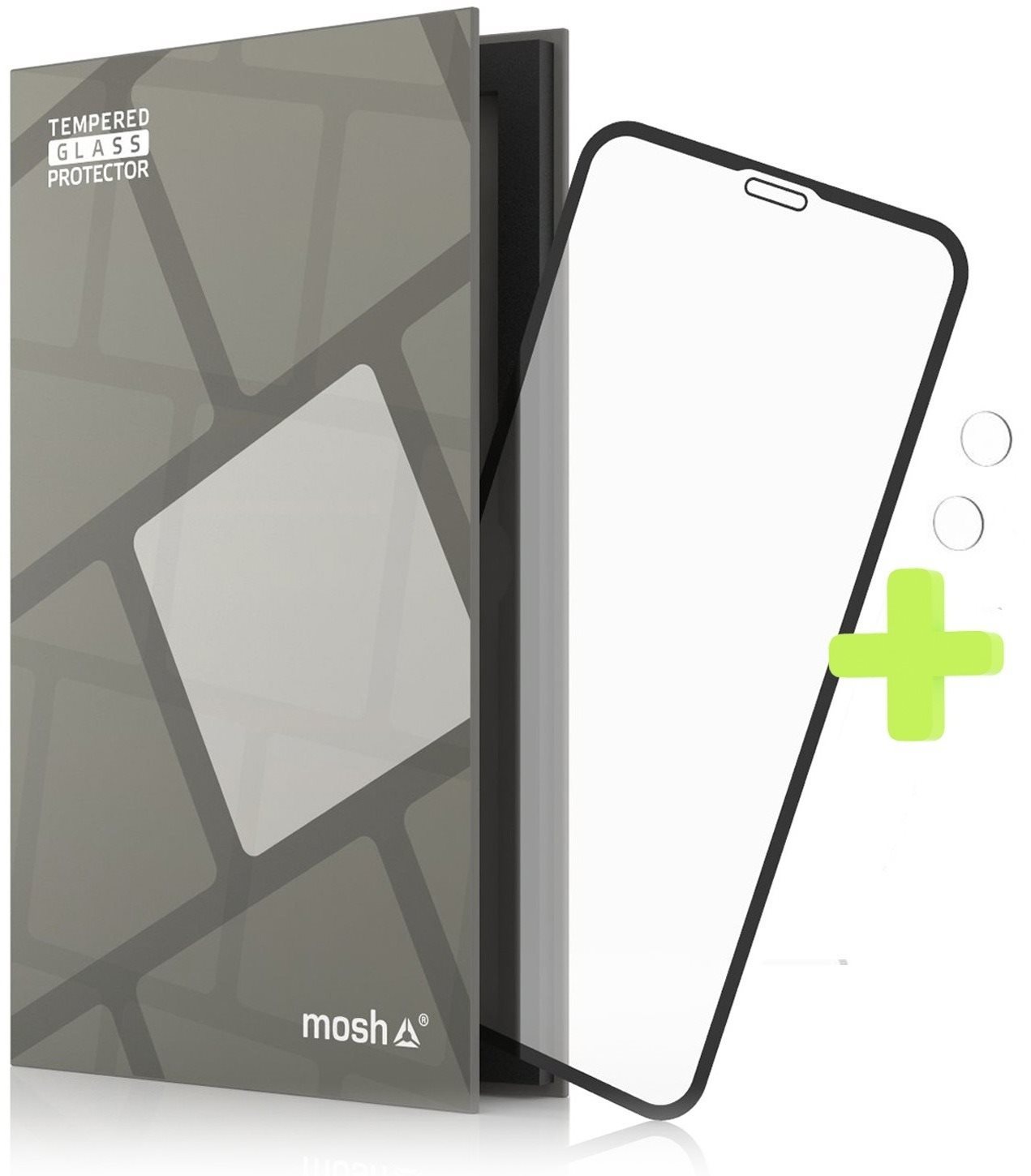 Tempered Glass Protector Frame for iPhone Xr/11, Black + Camera...