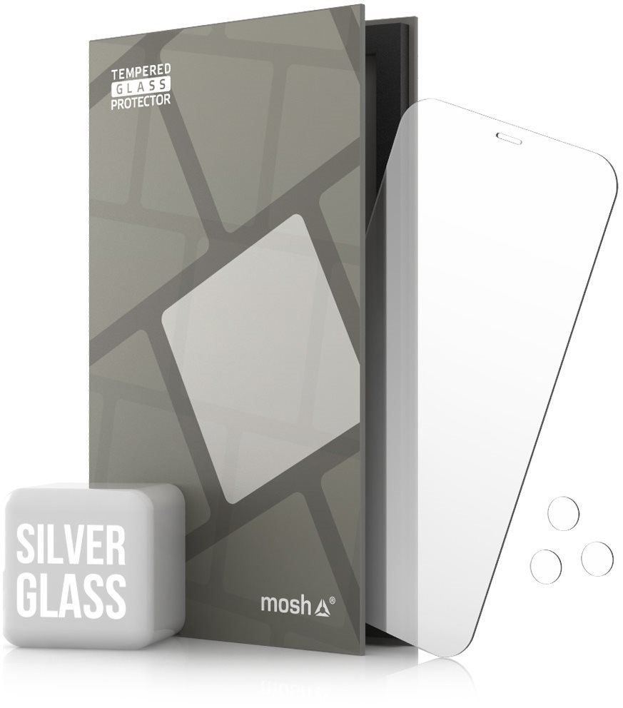 Tempered Glass Protector Mirror for iPhone 12 Pro Max, Silver +...