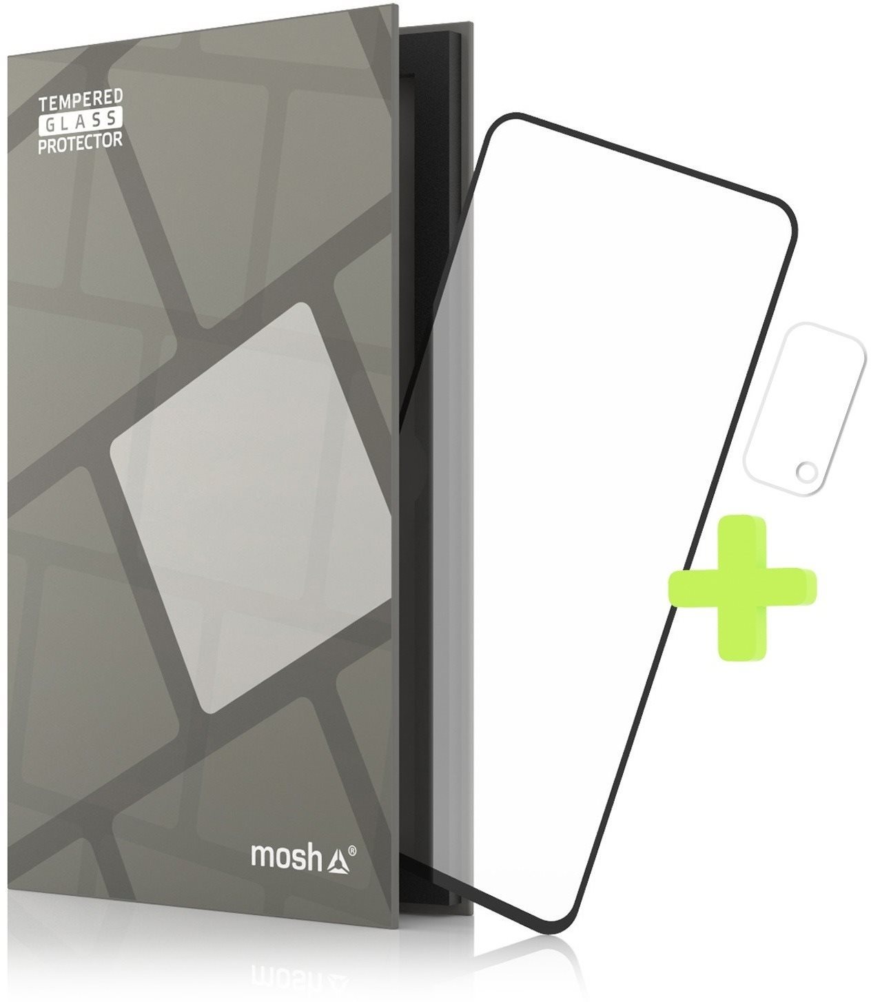 Tempered Glass Protector avec cadre pour Realme 7 5G, noir + verre...