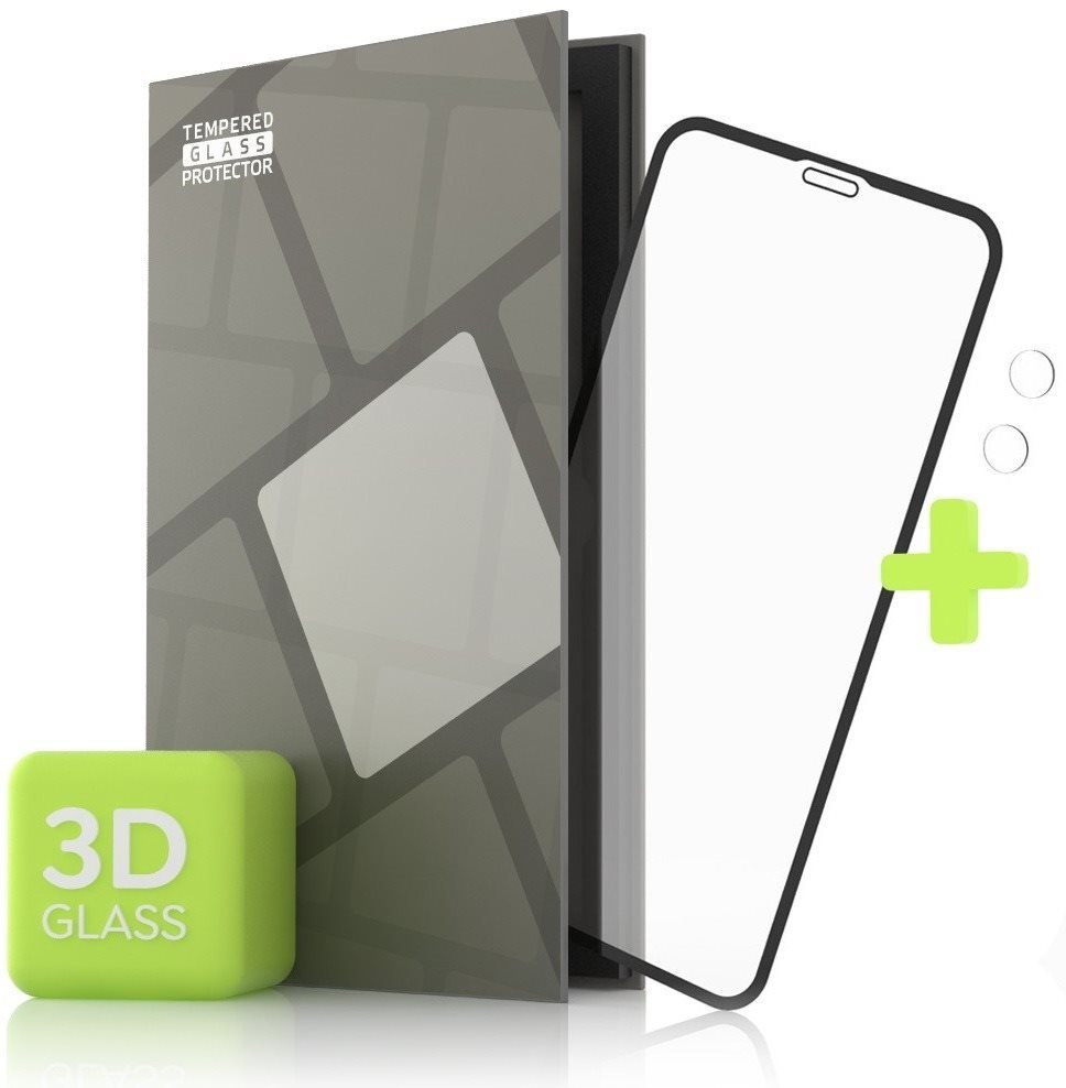 Tempered Glass Protector for iPhone 11 - 3D Case Friendly, black +...