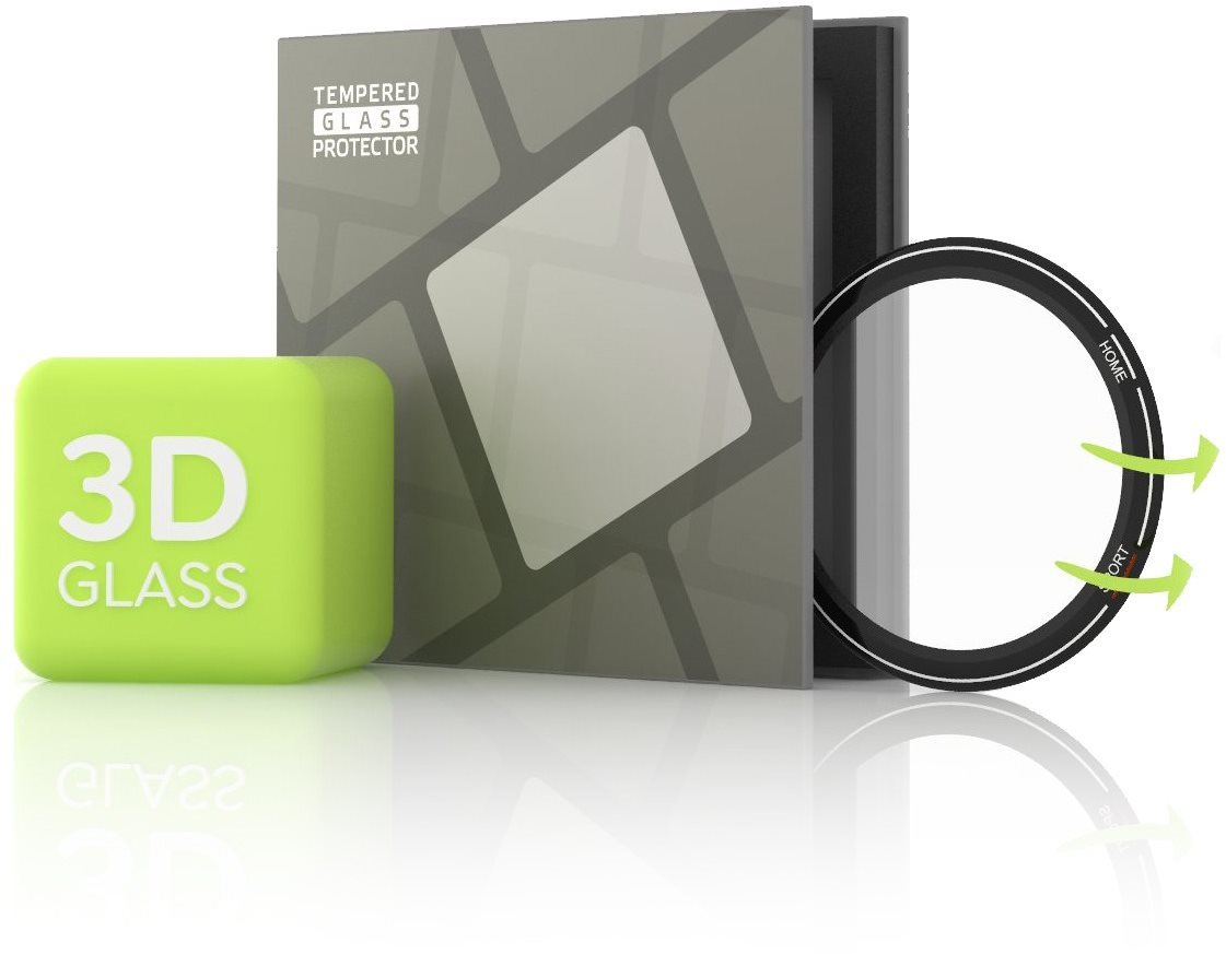 Tempered Glass Protector for Xiaomi Mi Watch - 3D GLASS, Black...