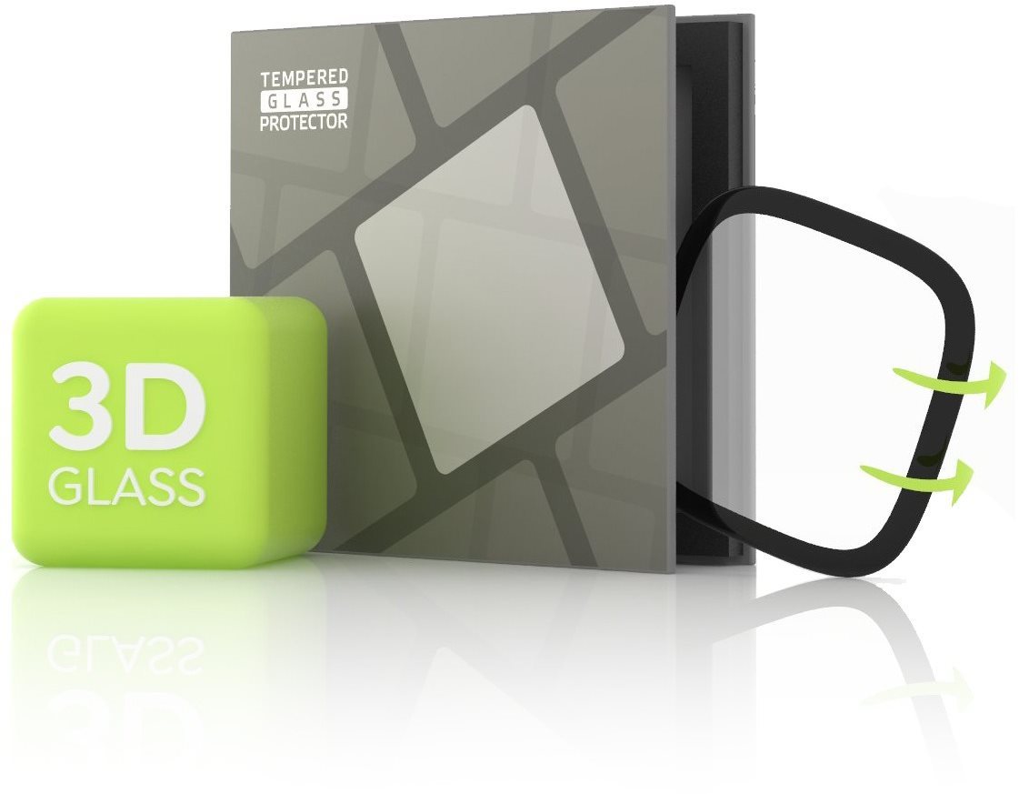 Tempered Glass Protector for Fitbit Versa 3 / Sense - 3D GLASS,...