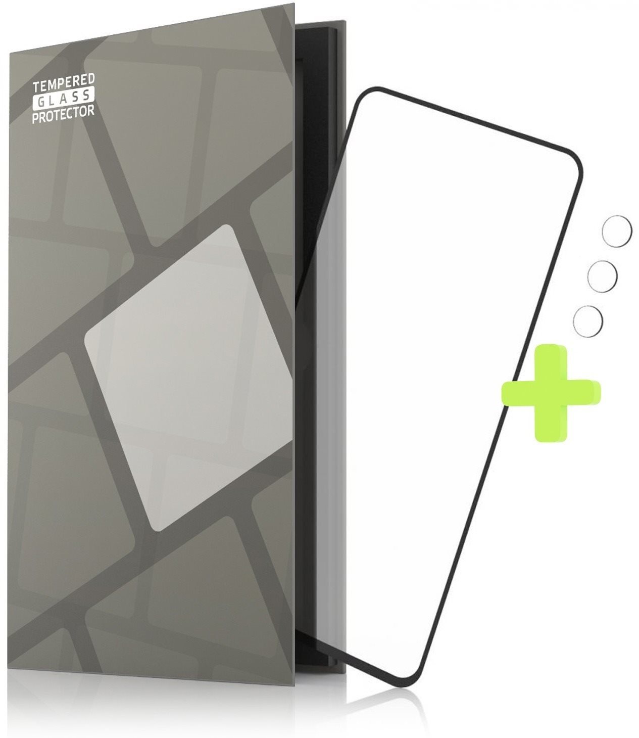 Tempered Glass Protector Rahmen für Samsung Galaxy A72, schwarz +...