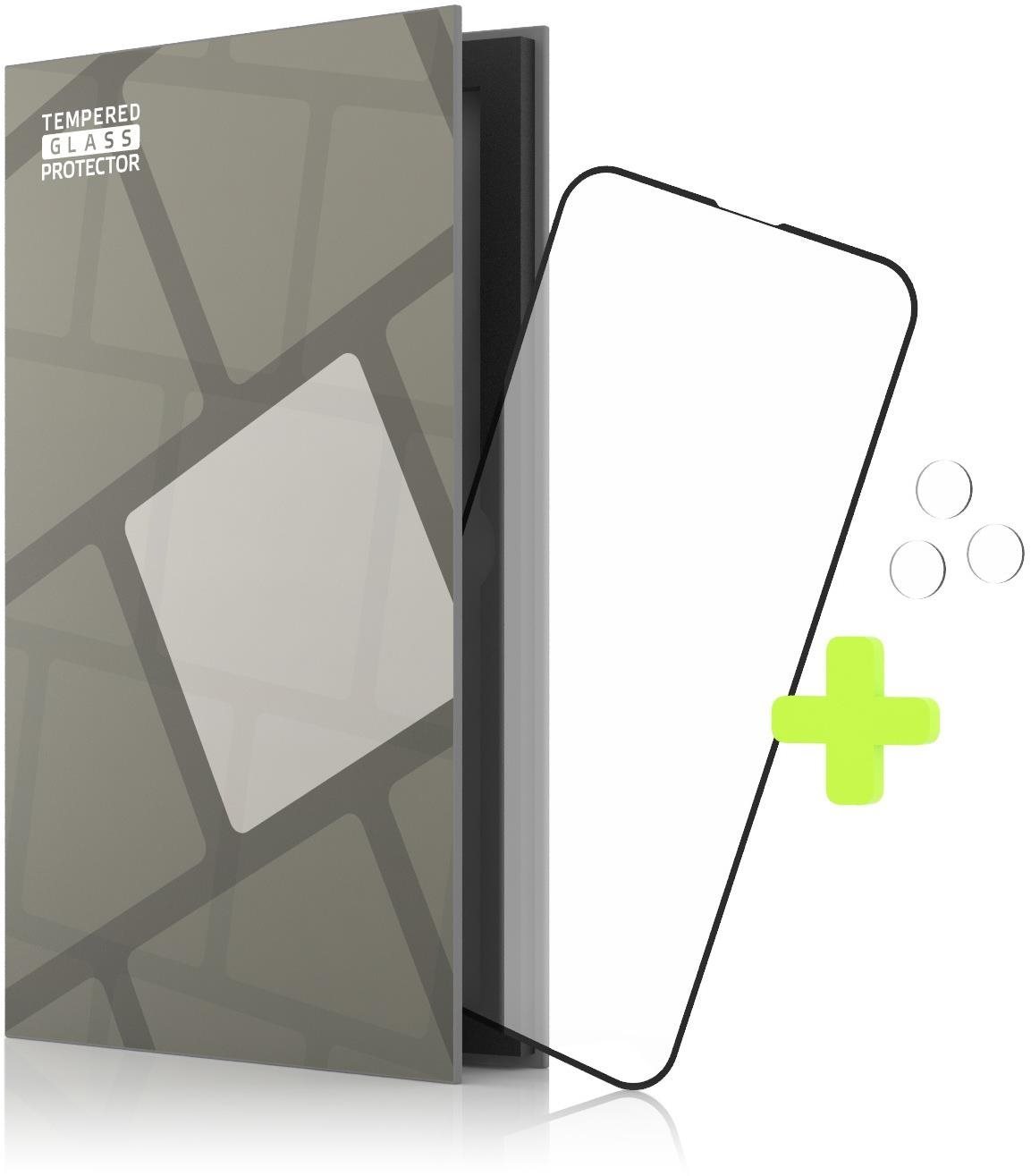 Tempered Glass Protector Bezel for iPhone 13 Pro Max, Black +...