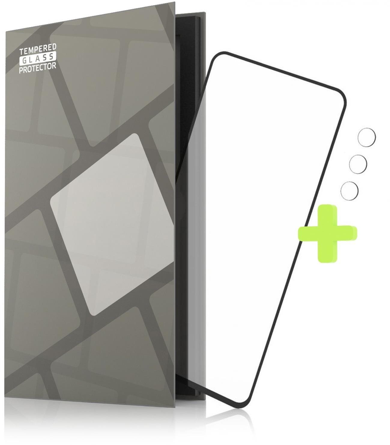 Tempered Glass Protector Bezel for Realme 8i, Black + Camera Glass...