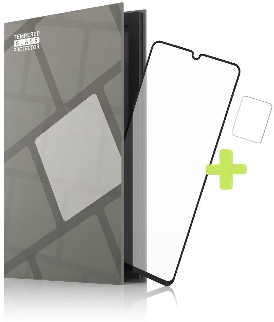 Tempered Glass Protector bezel for Vivo Y33s / Y21, Black + Camera...