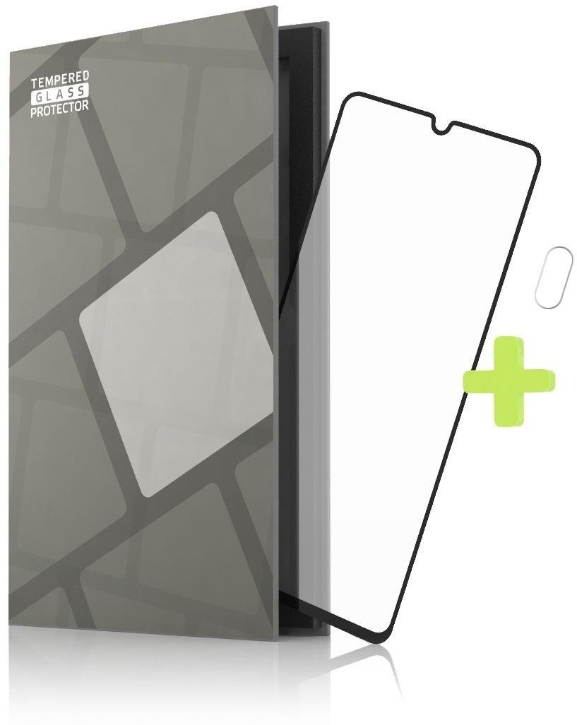Tempered Glass Protector Bezel for Motorola Moto E20, Black +...