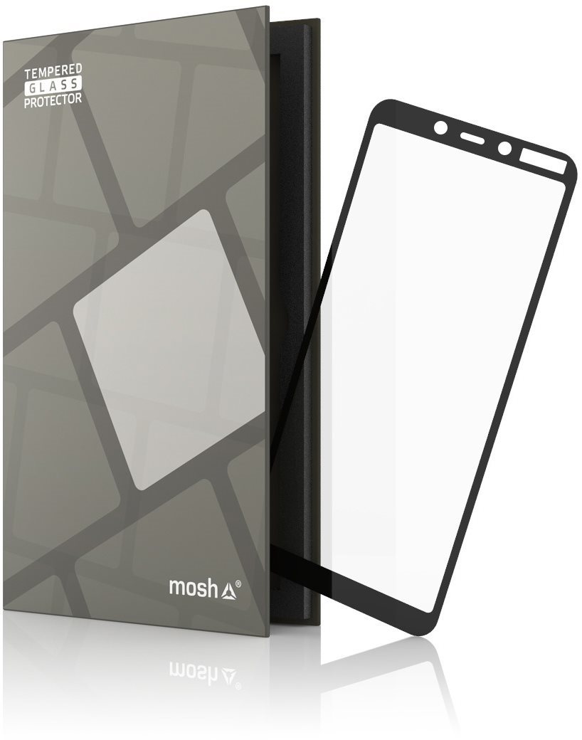 Tempered Glass Protector Frame for Nokia 3.1 Plus Black Glass...