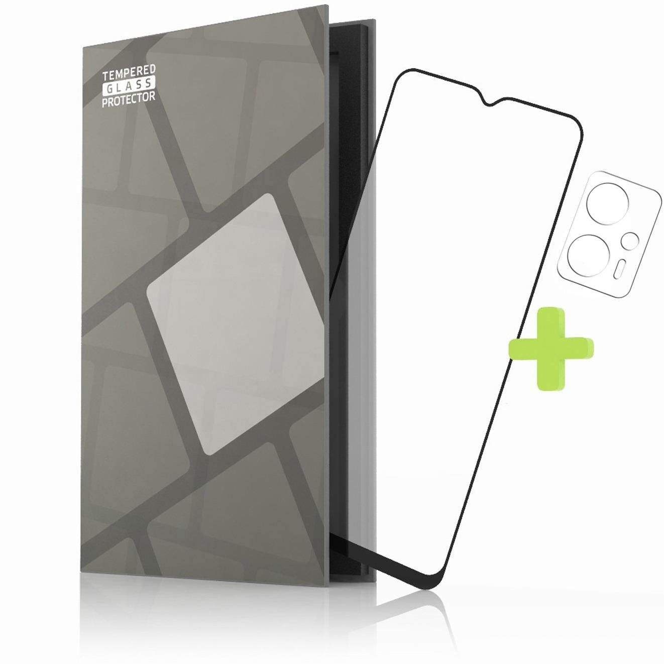 Tempered Glass Protector mit Rahmen für POCO X4 GT, schwarz +...