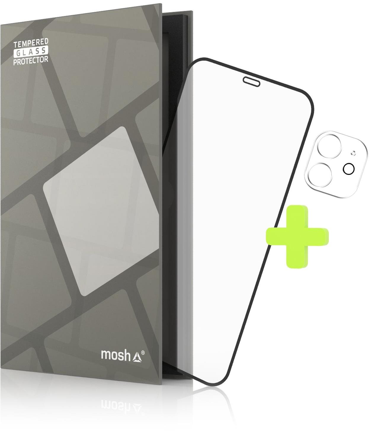 Gehärtetes Glas Schutzleiste für iPhone 12 + Kamera Glas (Case...