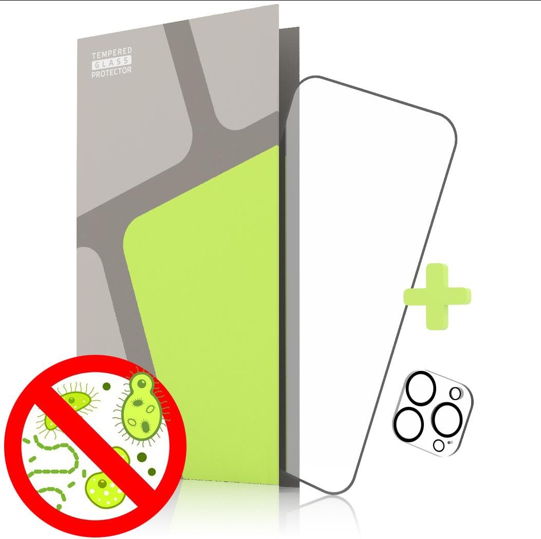 Tempered Glass Protector Antibacterial für iPhone 14 Pro (Case...