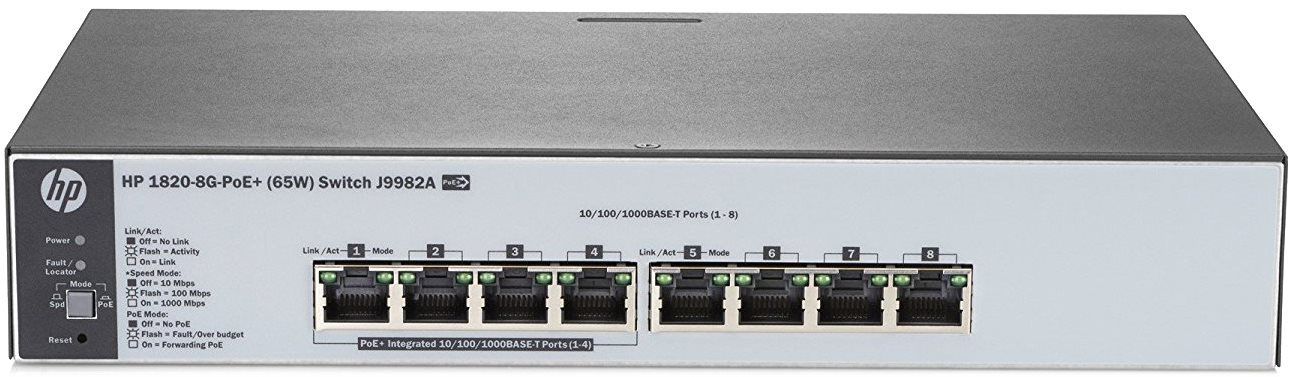 HPE 1820 8G PoE+ (65W) Switch