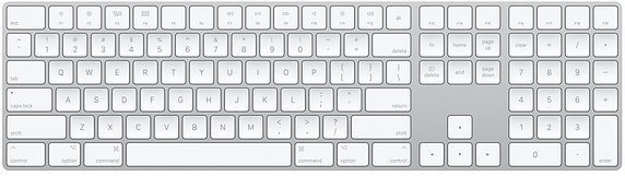 Apple Magic Keyboard s číselnou klávesnicou, strieborná – SK...