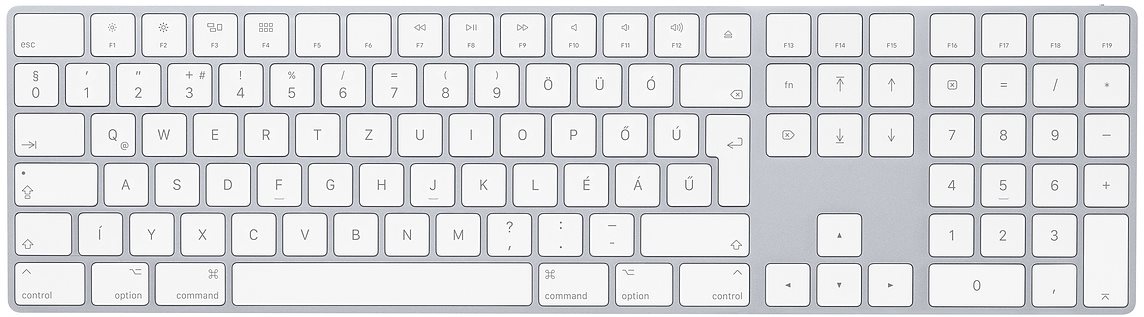 Apple Magic Keyboard s číselnou klávesnicou, strieborná – HU...