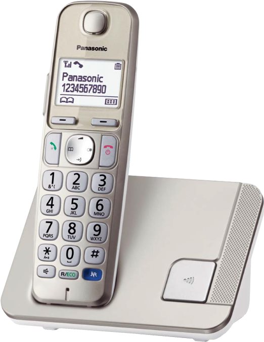 Panasonic KX-TGE210FXN Gold/White Telefón na pevnú linku