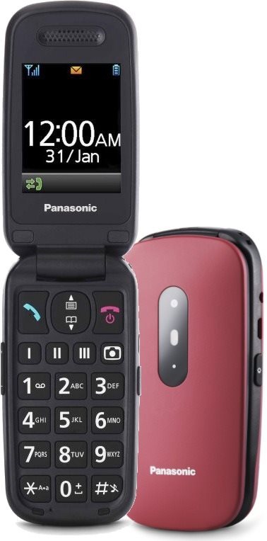 Panasonic KX-TU446EXR červený Mobilný telefón