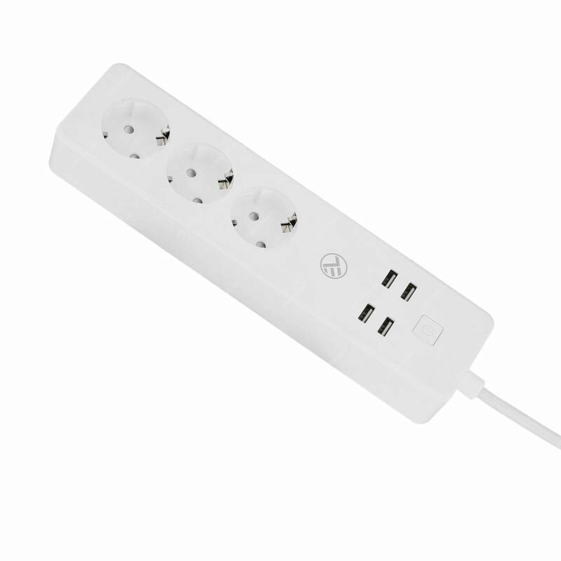 Tellur WiFi Smart Power Strip, 3x prise, 4x USB 4A, 2200W, 10A,...