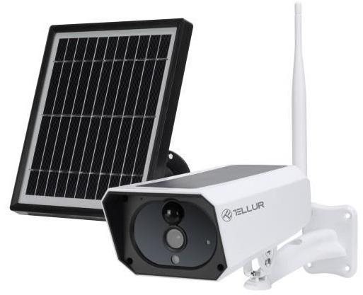 Tellur WiFi Smart napelemes kamera 1080P, IP65, PIR, kültéri, fehér...