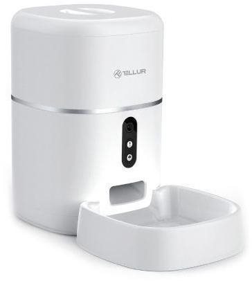 Tellur WiFi Smart Pet Feeder-dávkovač krmiva, UltraHD kamera, 4 L,...
