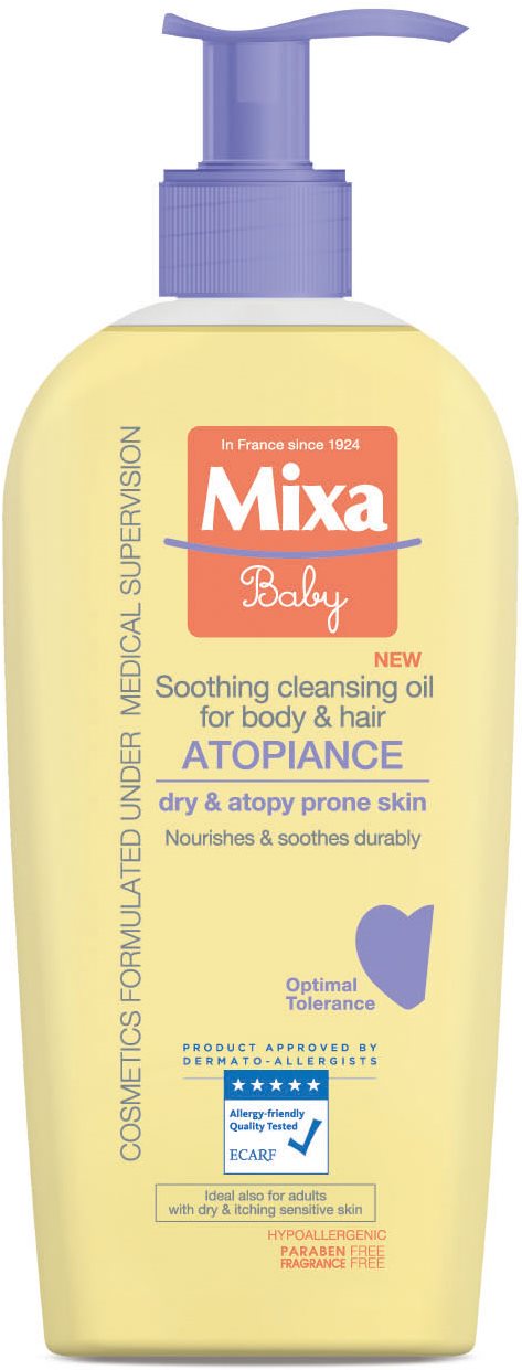 MIXA Baby Atopiance upokojujúci umývací olej, 250ml Detský sprchový...