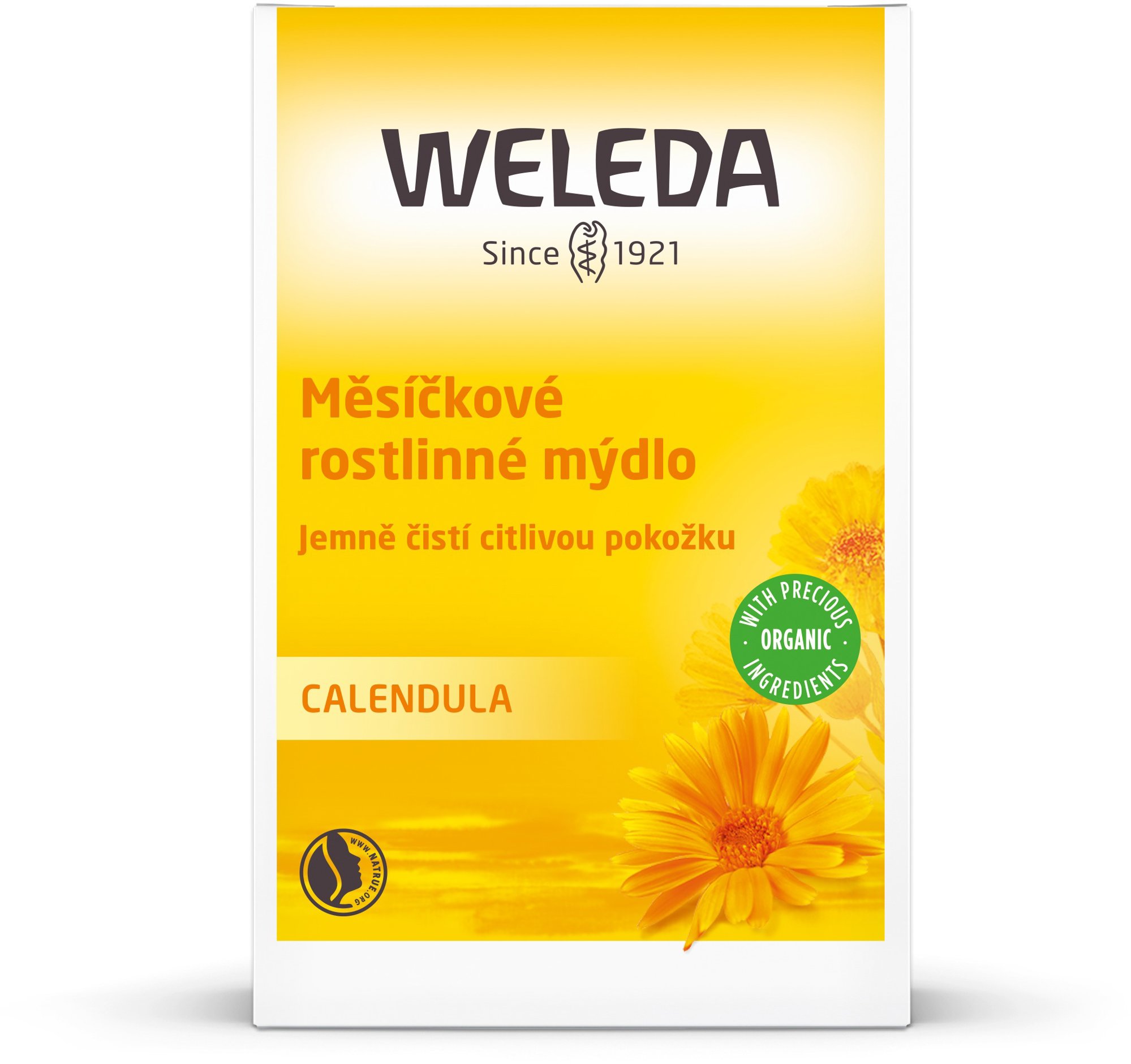WELEDA Nechtíkové rastlinné mydlo 100 g Tuhé mydlo