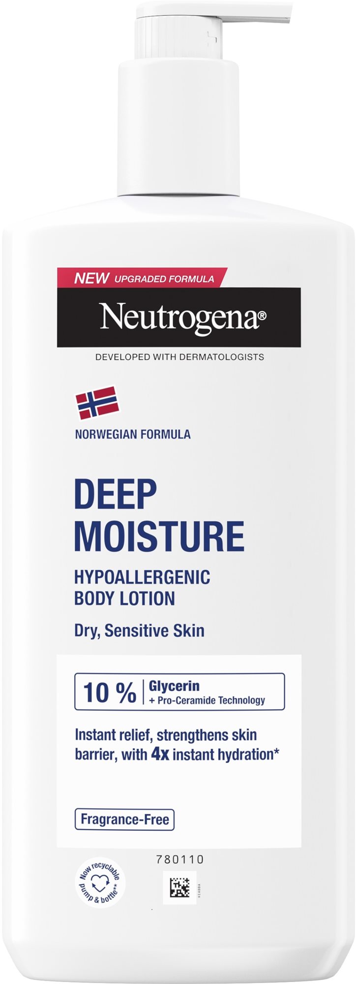 NEUTROGENA Deep Moisture Body Lotion Sensitive 400 ml Telové mlieko