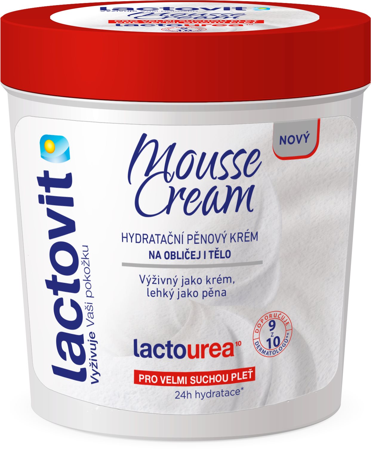 LACTOVIT Lactourea Mousse Cream 250 ml Telový krém