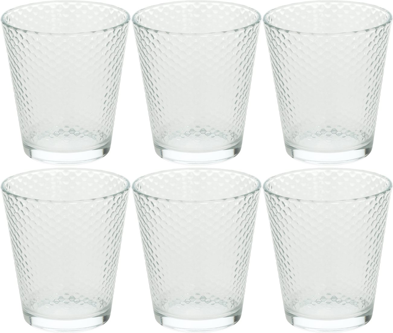 Tognana 6 db pohár készletet 340 ml GOLF TRASPARENTE Pohár