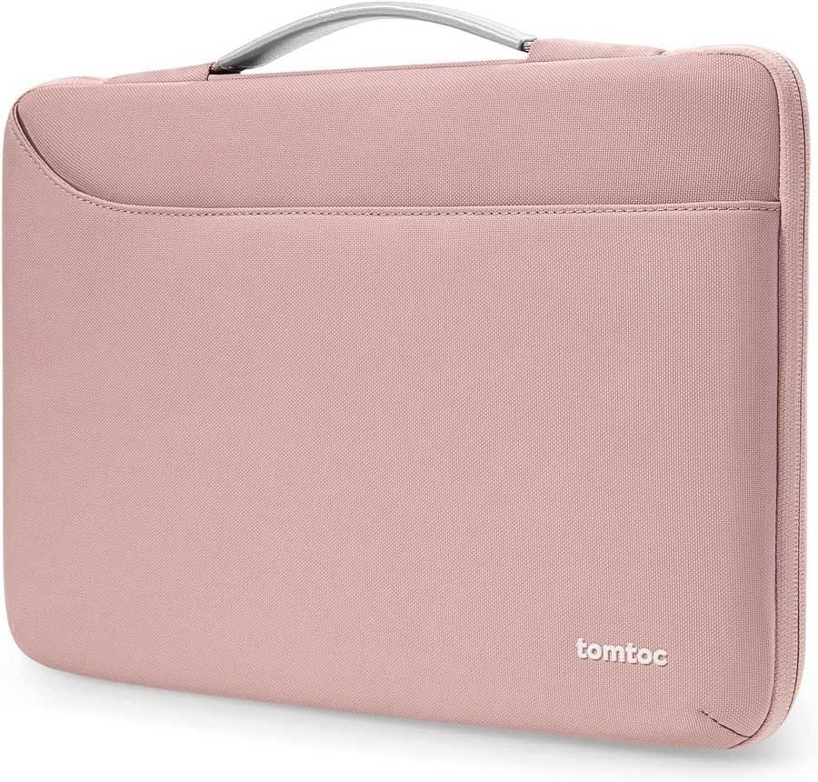 tomtoc Briefcase – 14" MacBook Pro, ružová Taška na notebook