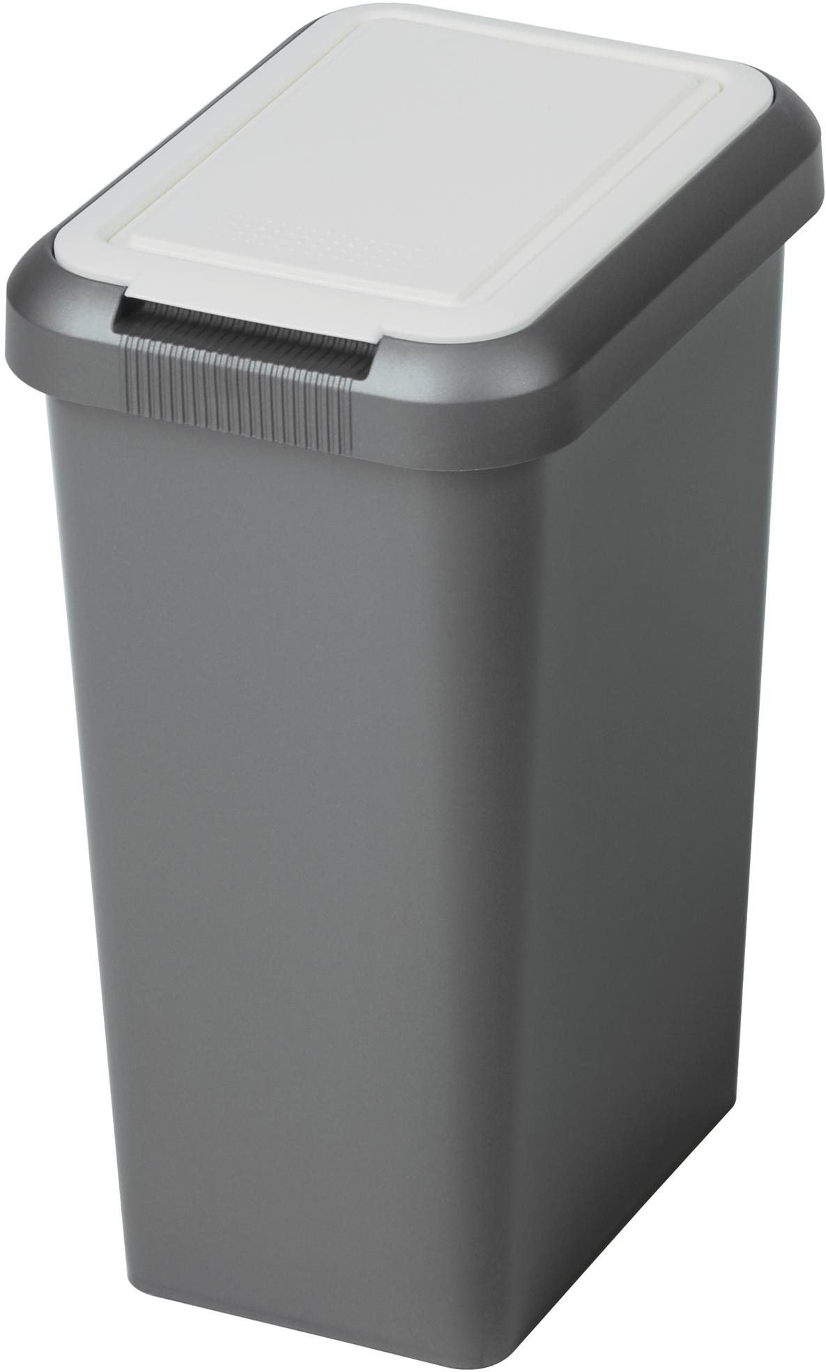 Tontarelli Szemetes Touch & Lift 9L fehér/fekete Szemetes