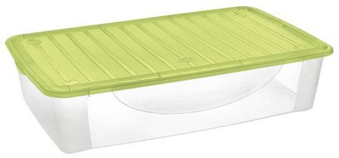 Tontarelli DODO STOCK - BOX 35,6 l, átlátszó/lime fedéllel Tároló...