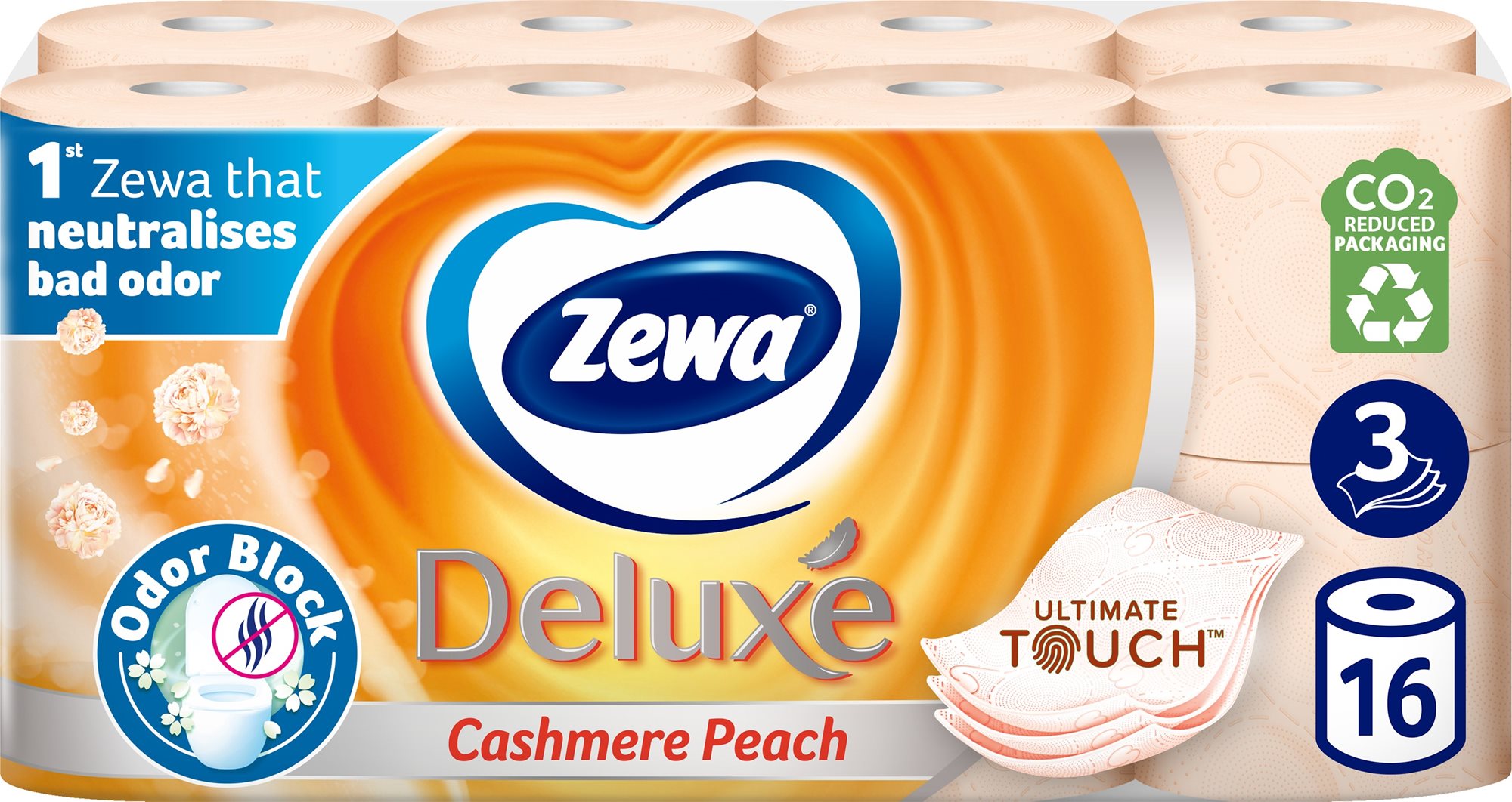 ZEWA Deluxe Cashmere Peach (16 ks) Toaletný papier