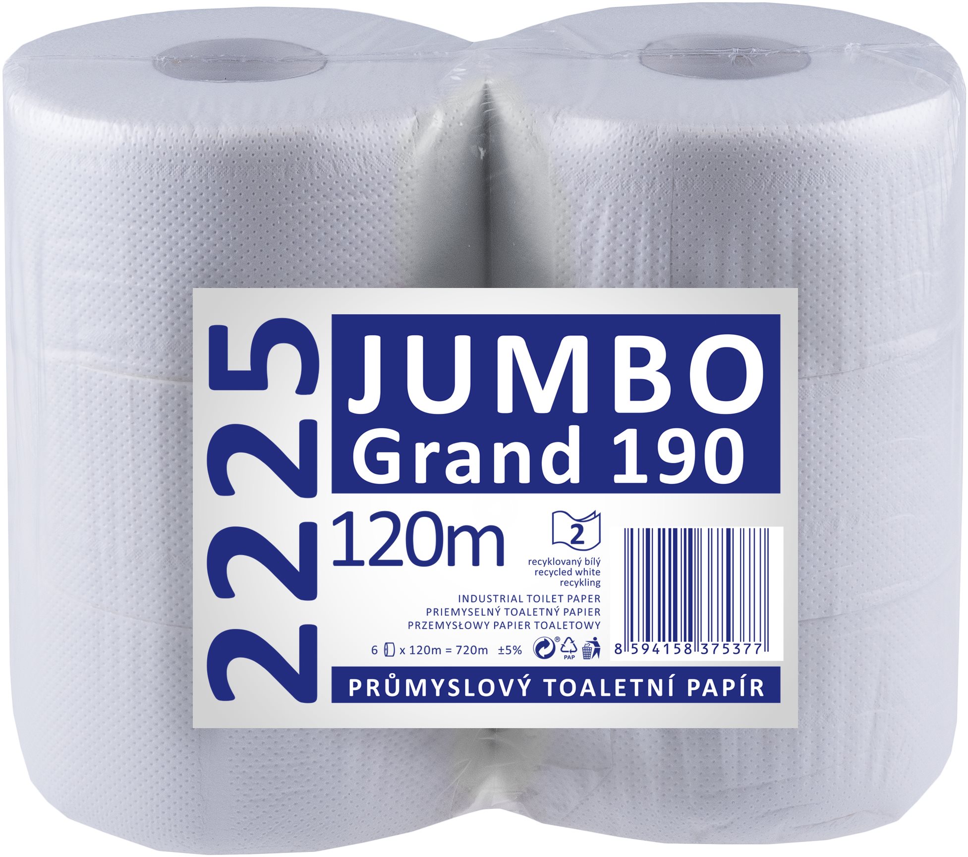 LINTEO JUMBO Grand 190 6 ks Toaletný papier