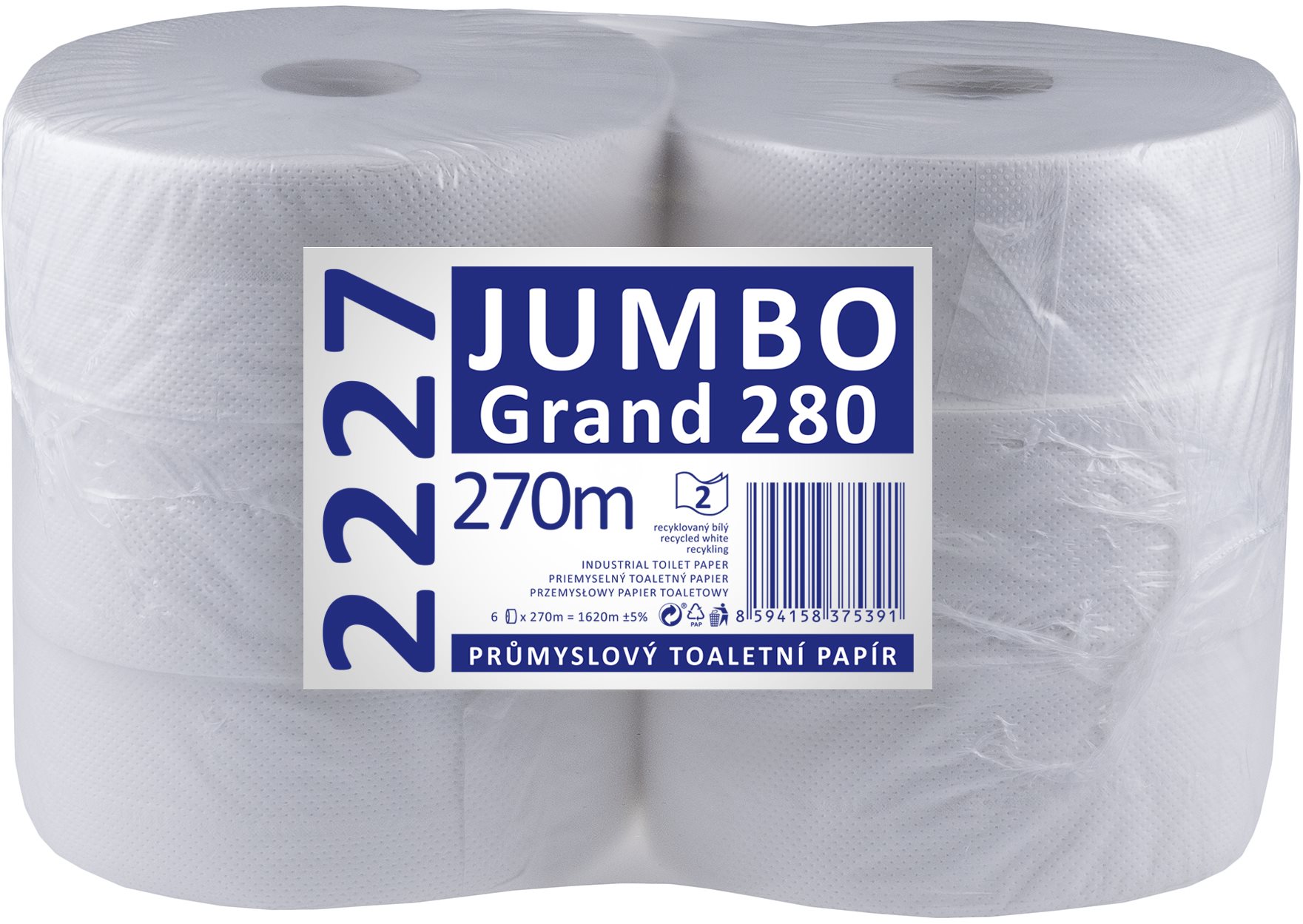 LINTEO JUMBO Grand 280 6 ks Toaletný papier