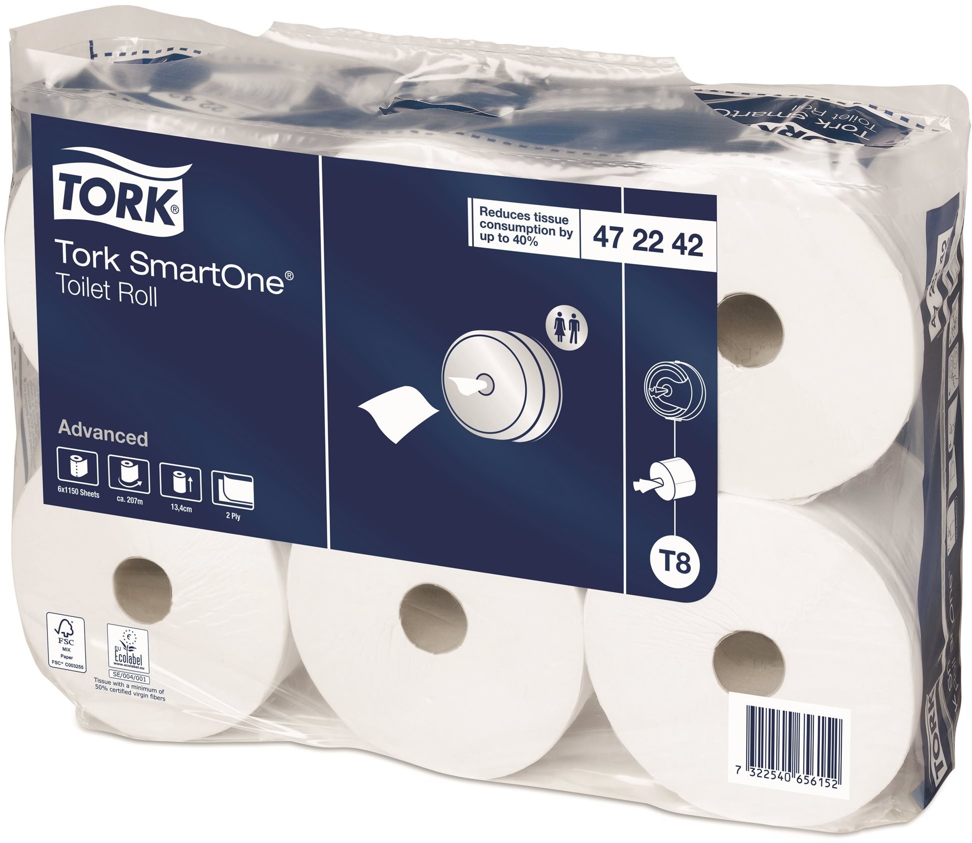 TORK SmartOne T8 6 ks Toaletný papier