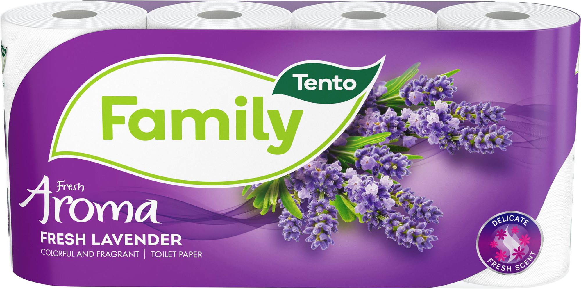 TENTO Family Fresh Lavender (8 ks) Toaletný papier