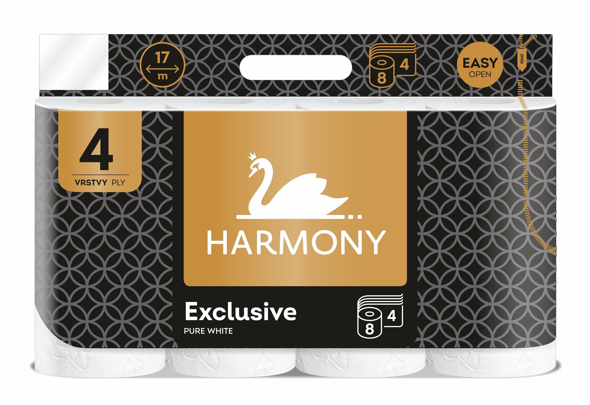 HARMONY EXCLUSIVE PURE WHITE 8 Toaletný papier