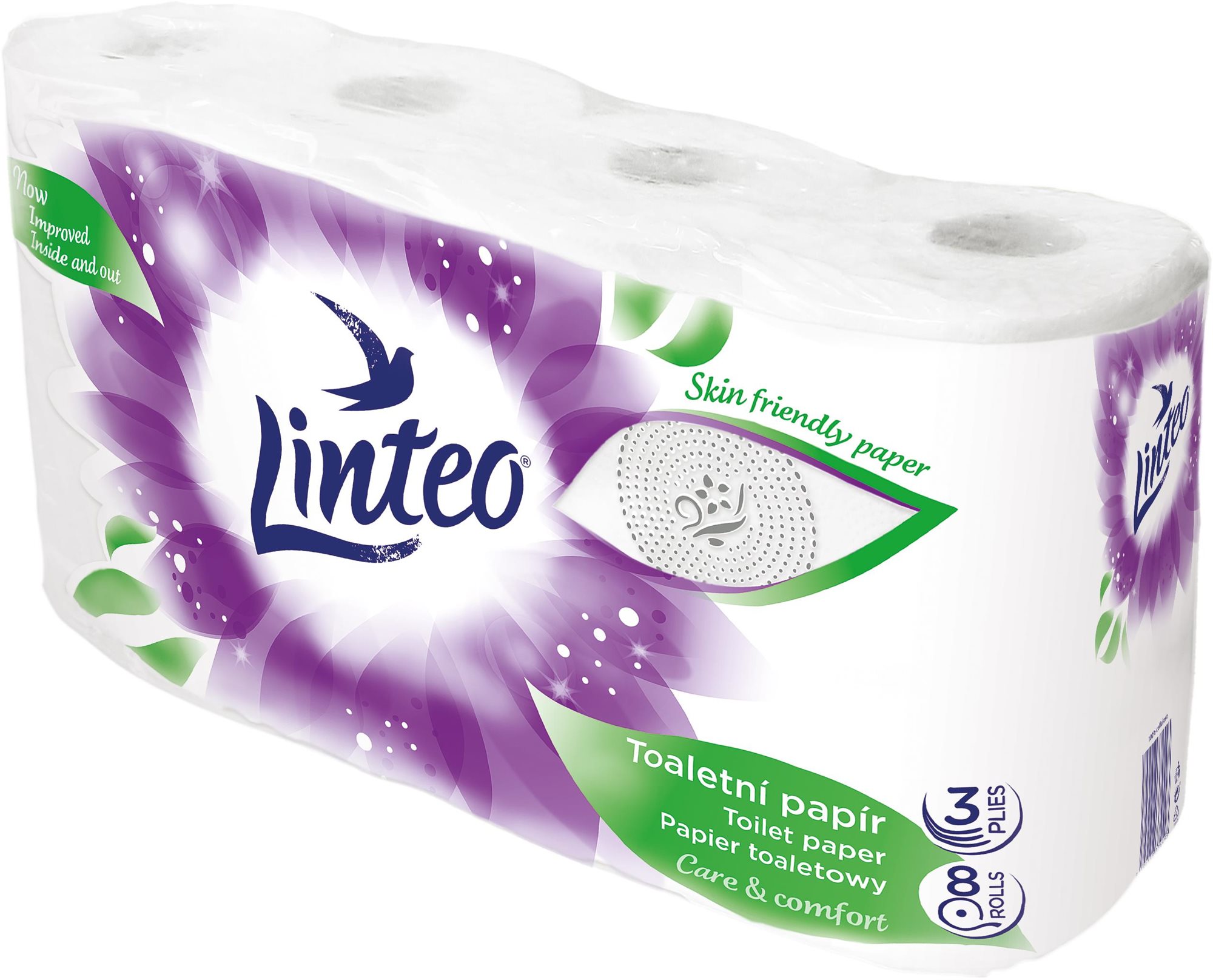 LINTEO Care & Comfort (8 ks) Toaletný papier
