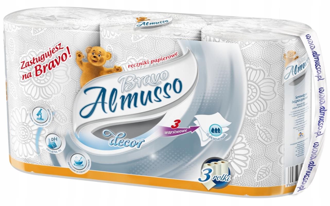 ALMUSSO konyhai papírtörlő 3 db Konyhai papírtörlő