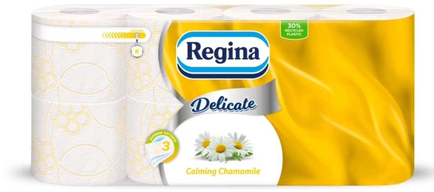 REGINA Delicate Kamilka 8 ks Toaletný papier