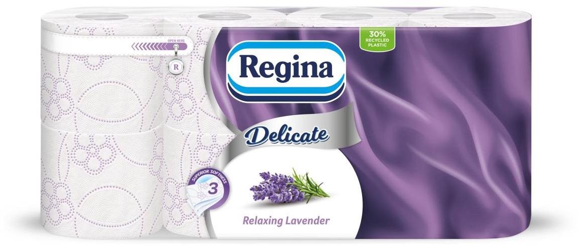REGINA Delicate Levandule 8 ks Toaletný papier