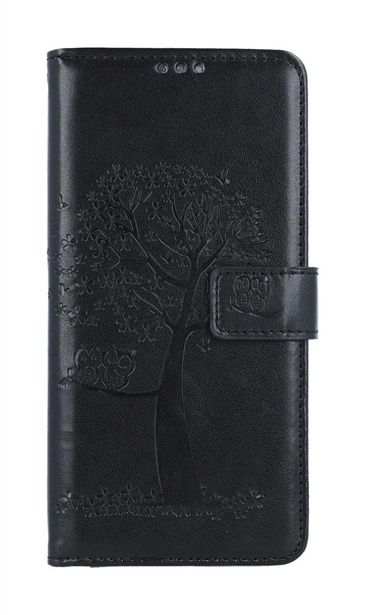 TopQ Puzdro Xiaomi Redmi Note 12 knižkové Čierny strom sovičky...